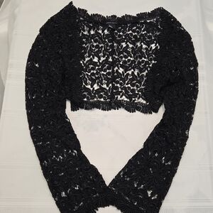 Moda International Black Lace Topper